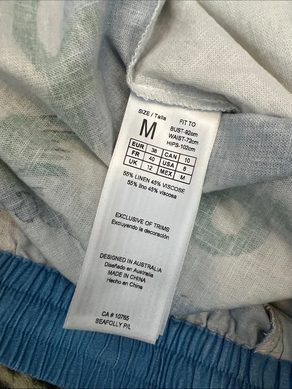 Seafolly linen blend
